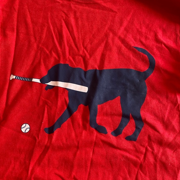 Men's Chalktalk red long sleeve jersey dog baseball size small - Picture 6 of 6